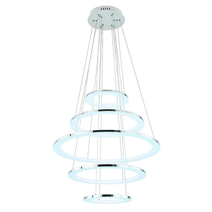 Adjustable Contemporary Chandelier Light Mid-century Chandeliers with 5 Tiered LED Lights