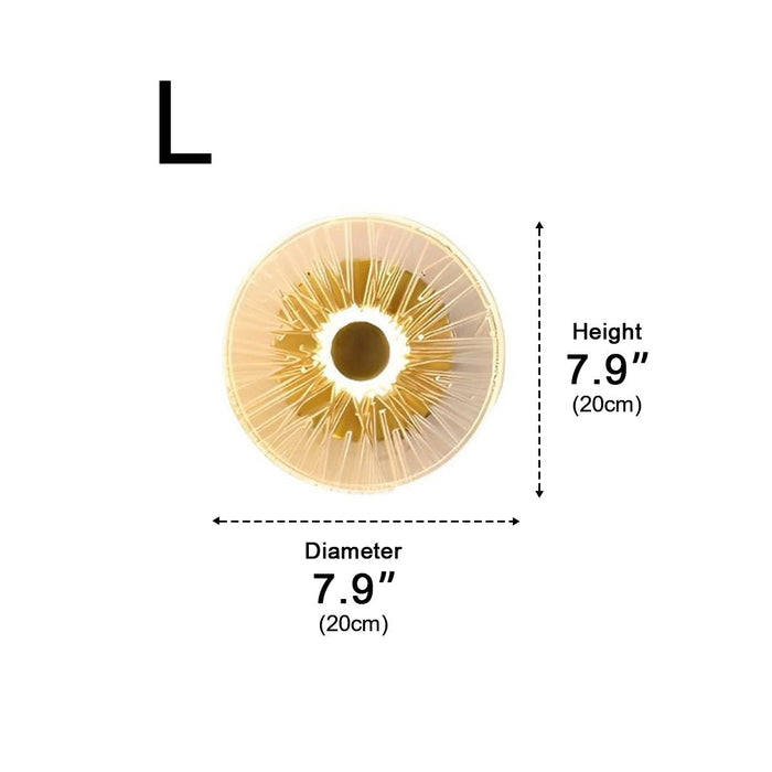 Round LED Modern Wall Light - Outdoor/Indoor Fixture, Contemporary Design, Energy Efficient