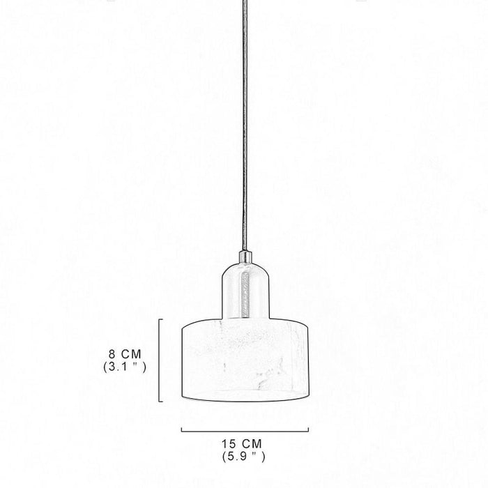 Nordic Ceramic Pendant Light Marble Metal Pendant Lighting