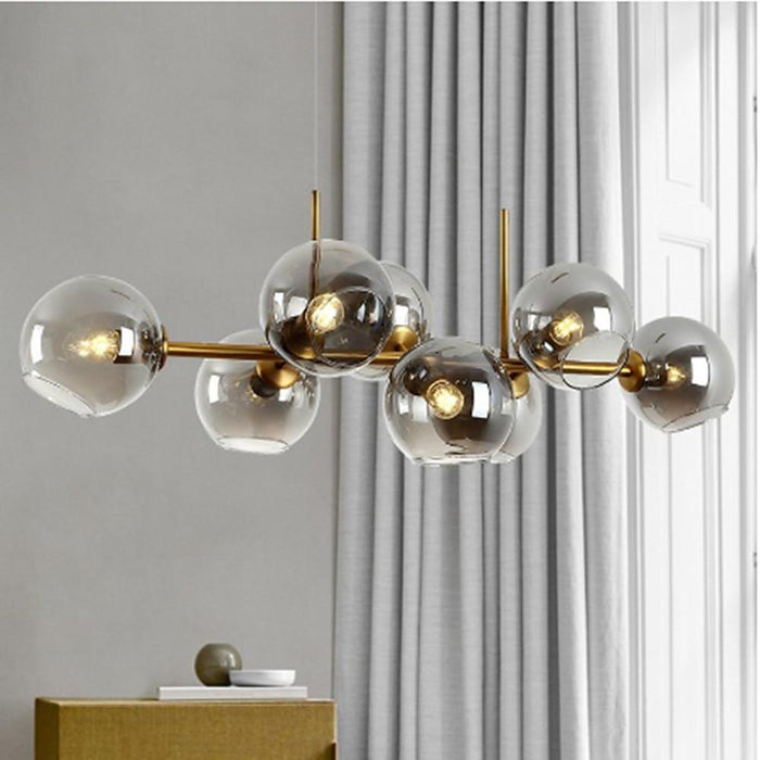 Globe Nordic Glass Bubble Chandelier Metal Industrial Chandelier Ceiling Lights