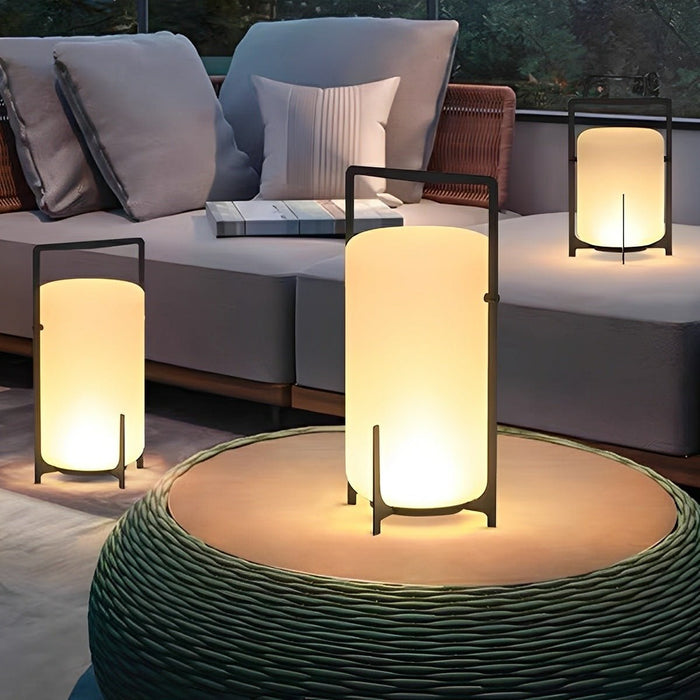 Portable Lantern Shaped Outdoor Lights - Weatherproof, Cordless, Ambiance Lighting for Patio / Garden