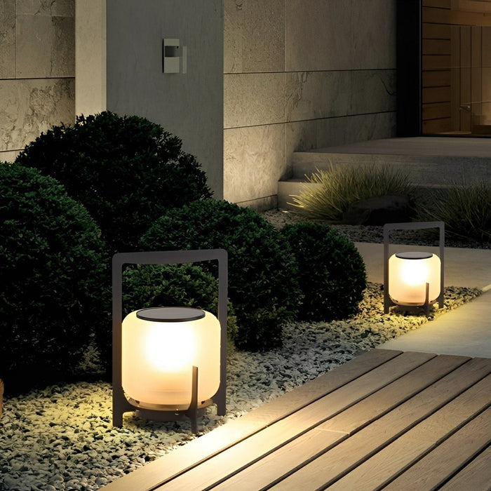Portable Lantern Shaped Outdoor Lights - Weatherproof, Cordless, Ambiance Lighting for Patio / Garden