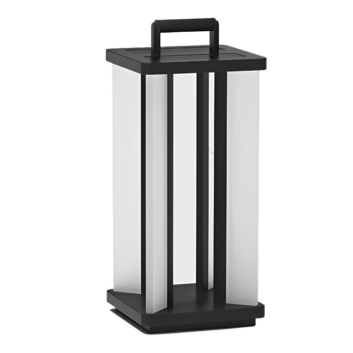 Solar Powered Lantern Light - Modern Black Portable Design for Outdoor Lawn and Garden Illumination