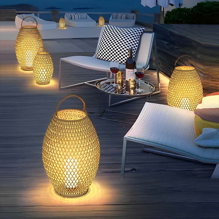 Portable Lanterns Shape Lawn Light - Outdoor Garden Lighting, Decorative Pathway Lamp - Weather Resistant