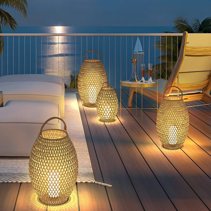 Portable Lanterns Shape Lawn Light - Outdoor Garden Lighting, Decorative Pathway Lamp - Weather Resistant