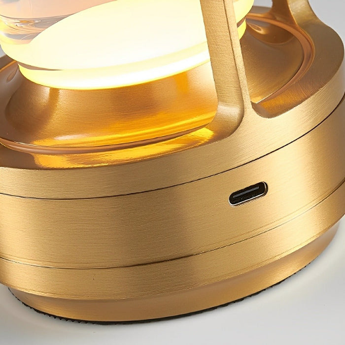 Portable RGB Table Lamp - Touch Dimming, Cordless Night Light, USB Rechargeable - Modern Accent Lighting