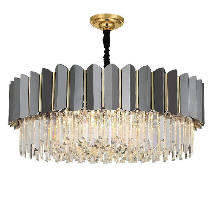 Postmodern Personality Three-color LED Home Living Room Crystal Chandelier