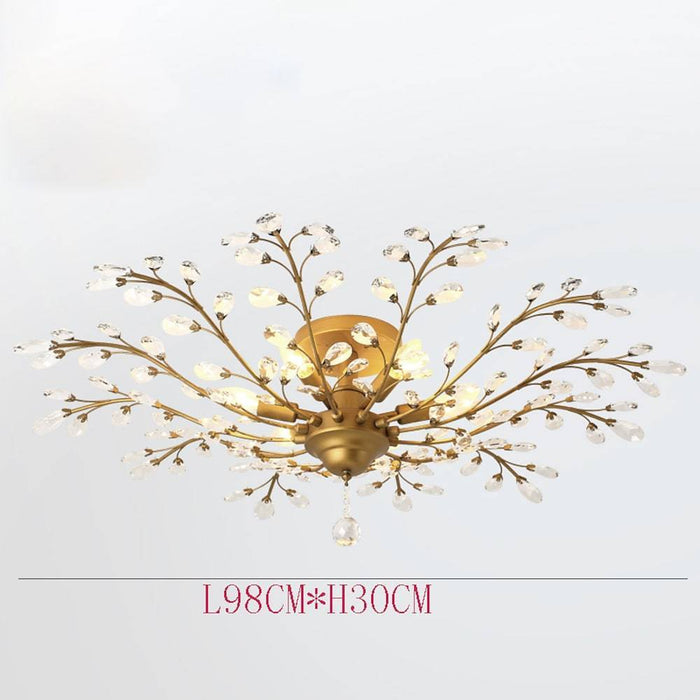 Unique Contemporary Chandeliers Crystal Flower Chandelier for Living Room