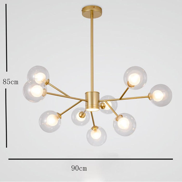 9 Lights Glass LED Modern Chandeliers Ceiling Lights Pendant Light