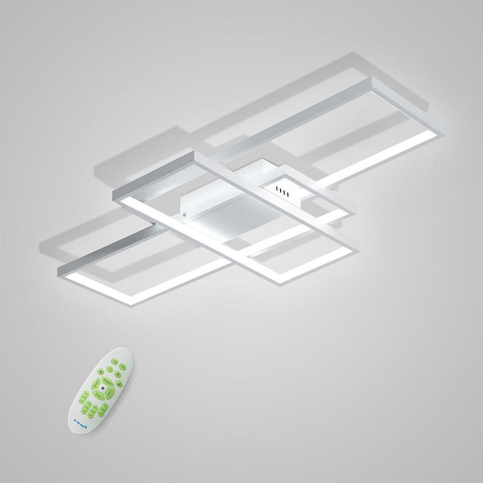Display Of Rectangles Abstract LED Flush Mount Ceiling Lights for Bedroom