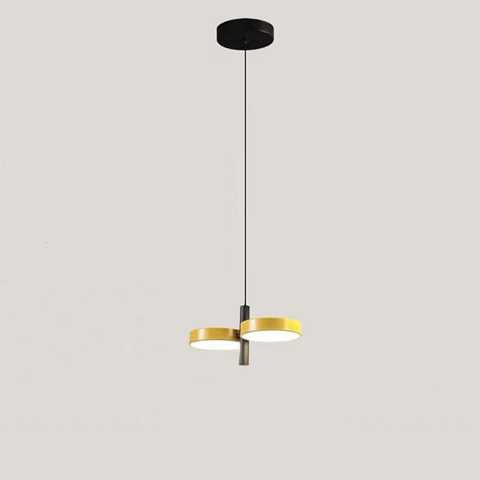 Double Circle Modern Pendant Lighting for Kitchen Island Metal Pendant Light