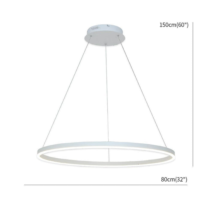 Geometric Slimline Circular Pendant Entry Light Dimmable Ceiling Light