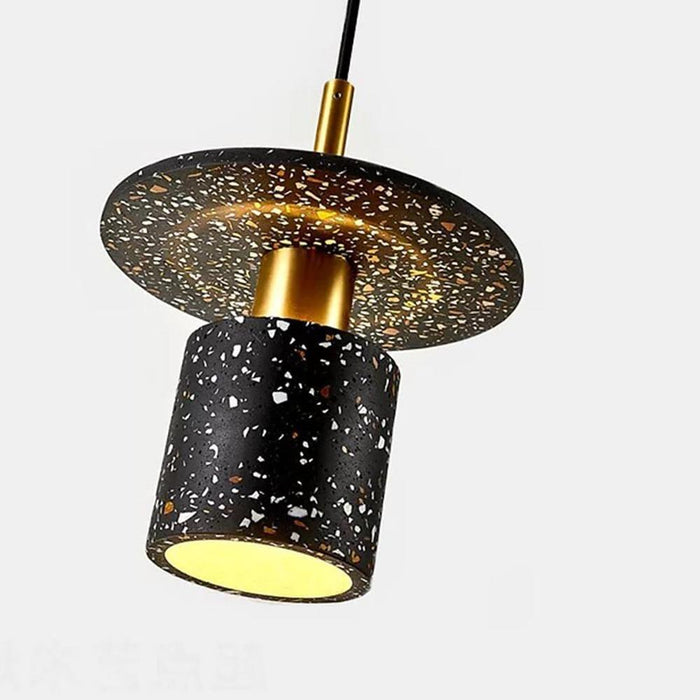 Circle Cylinder Electroplated Metal LED Modern Pendant Lighting Island Lights