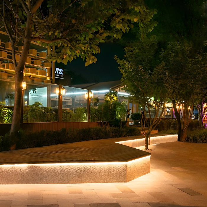 Outdoor Waterproof Flexible LED Strip, Recessed Linear Stair/Pathway Lighting, DC24V Low Voltage