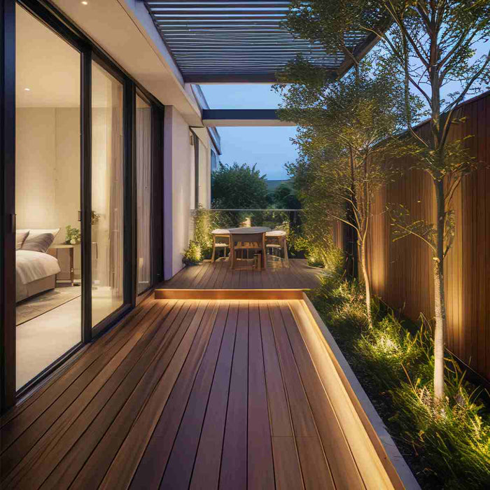 Outdoor Waterproof Flexible LED Strip, Recessed Linear Stair/Pathway Lighting, DC24V Low Voltage