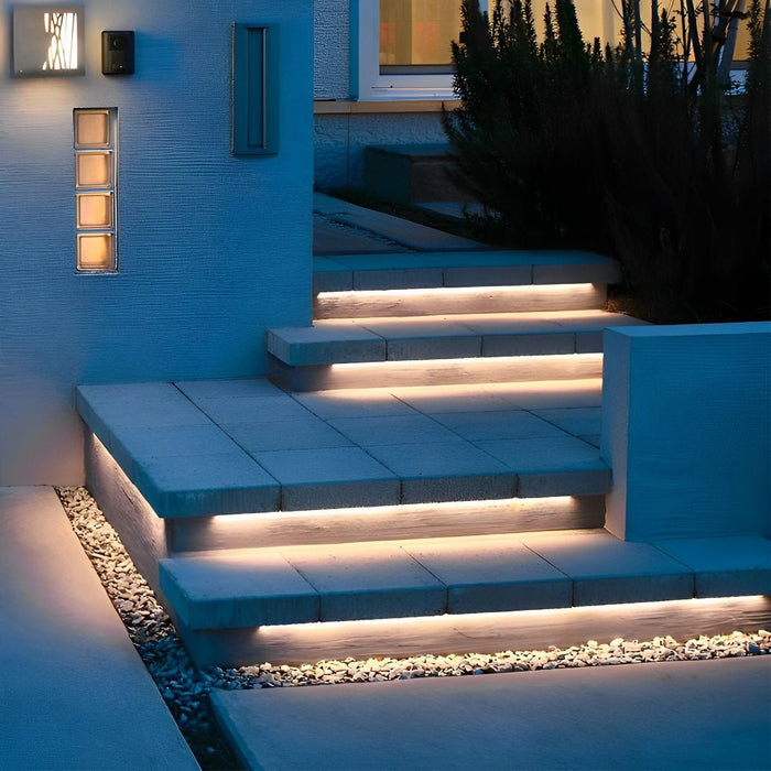 Waterproof Outdoor Recessed LED Linear Light, Flexible DIY Pathway/Stair Lighting, 24V