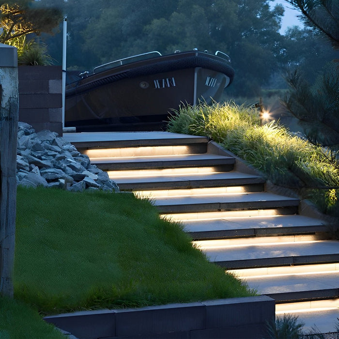 Waterproof Outdoor Recessed LED Linear Light, Flexible DIY Pathway/Stair Lighting, 24V