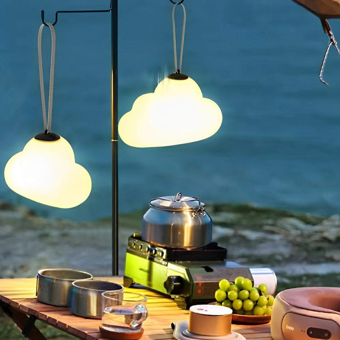 Clouds LED Hanging Lights - Rechargeable Outdoor Waterproof Lantern - Garden Patio Decor