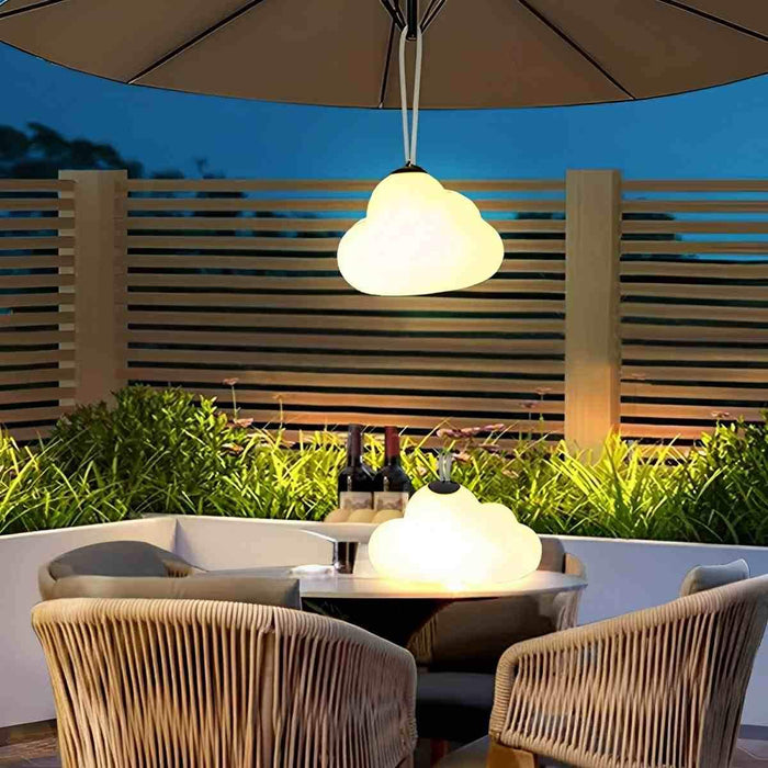 Clouds LED Hanging Lights - Rechargeable Outdoor Waterproof Lantern - Garden Patio Decor
