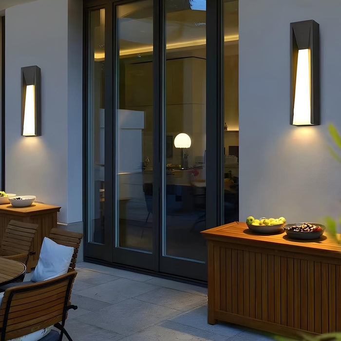 Rectangle LED Waterproof Modern Wall Sconces Lighting - Outdoor Wall Light Fixture, Exterior Sconce Lamp