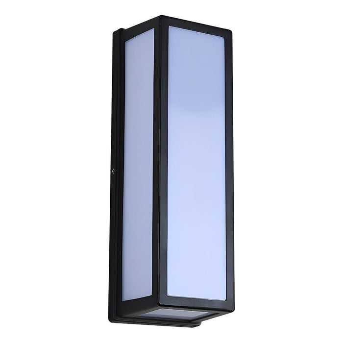 Rectangle LED Wall Sconce - Modern Outdoor Lighting with Motion Sensor, Waterproof Design