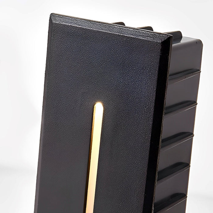 Recessed Stair Light, Waterproof LED Footlight, Motion Sensor, Modern Corner Wall Lamp for Steps/Patio/Deck