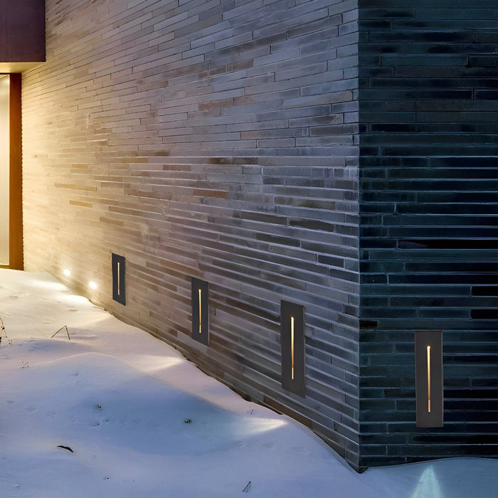 Recessed Stair Light, Waterproof LED Footlight, Motion Sensor, Modern Corner Wall Lamp for Steps/Patio/Deck