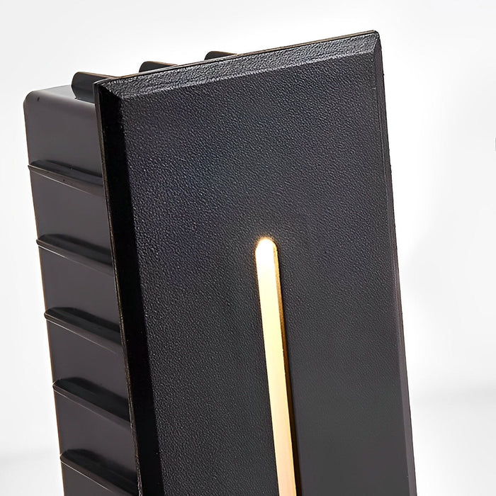 Recessed Stair Light, Waterproof LED Footlight, Motion Sensor, Modern Corner Wall Lamp for Steps/Patio/Deck