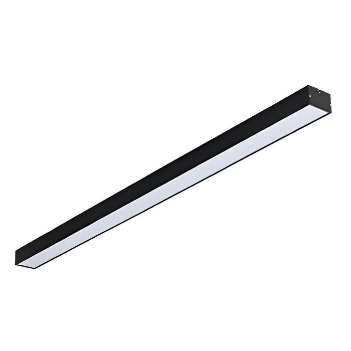 Linear LED Strip Light, Recessed/Surface Mount, Modern Commercial Office/Gym/Retail Lighting, Dimmable, Hardwired
