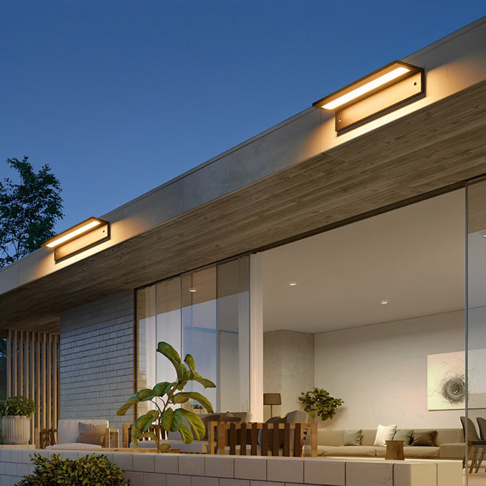Rectangle Waterproof Modern Minimalist Outdoor Wall Porch Light - Exterior Sconce Fixture