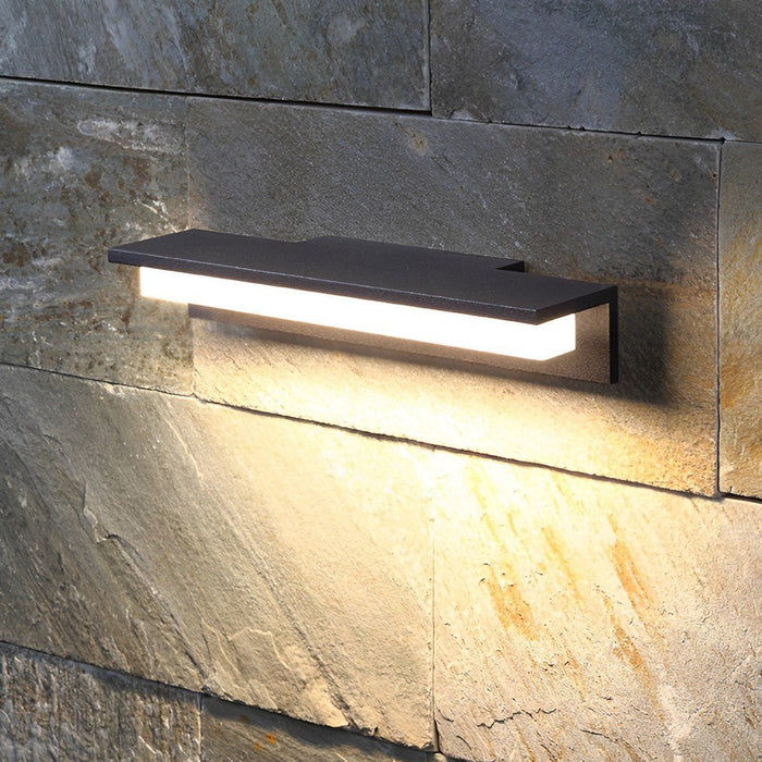Rectangle Waterproof Modern Minimalist Outdoor Wall Porch Light - Exterior Sconce Fixture