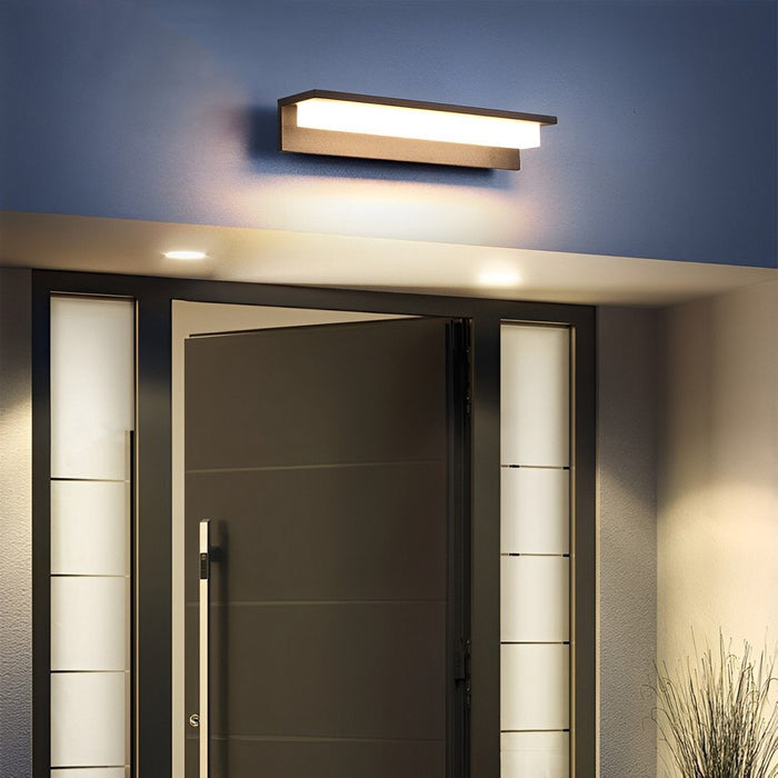 Rectangle Waterproof Modern Minimalist Outdoor Wall Porch Light - Exterior Sconce Fixture