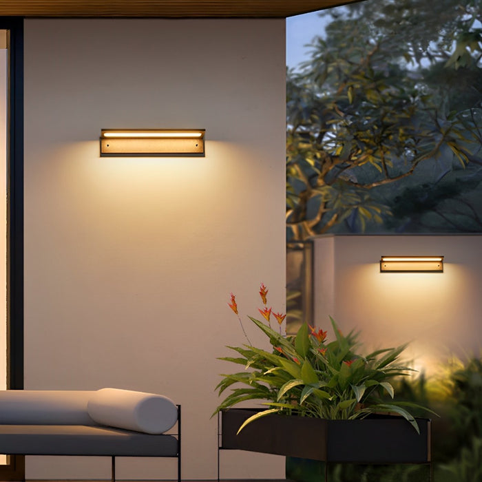Rectangle Waterproof Modern Minimalist Outdoor Wall Porch Light - Exterior Sconce Fixture