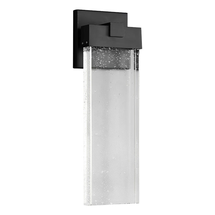 Rectangular Bubble Crystal Outdoor Wall Lamp - Modern Exterior Lighting Fixture for Patios, Porches, and Entryways