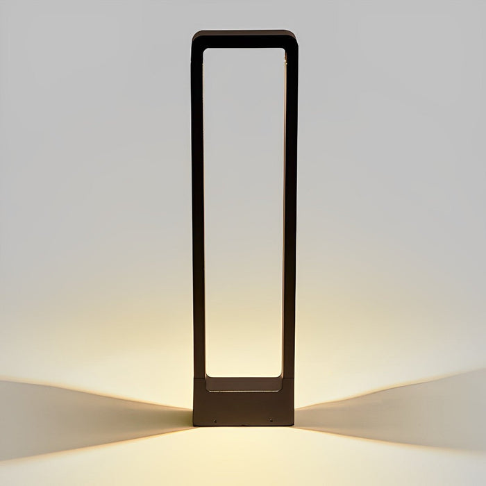 Minimalist Outdoor Garden Post Lamp - Waterproof LED Landscape Lighting / Pathway Light