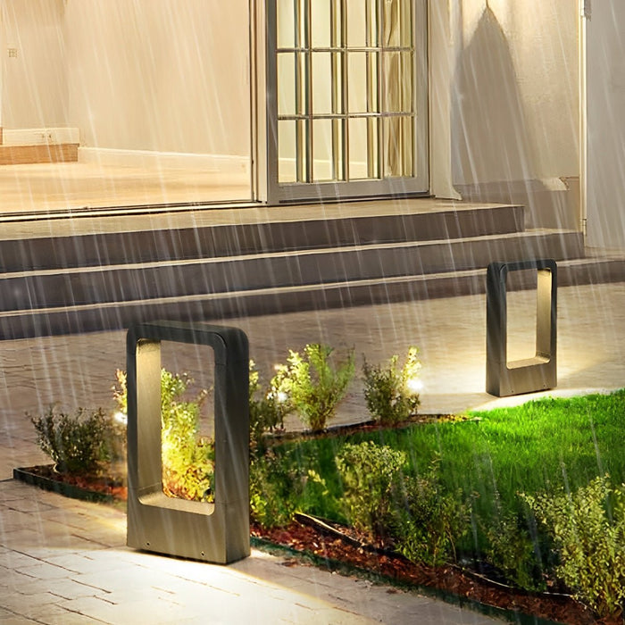 Minimalist Outdoor Garden Post Lamp - Waterproof LED Landscape Lighting / Pathway Light