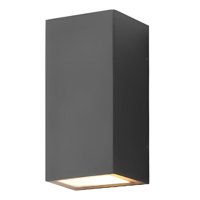 Rectangular Waterproof Up/Down Solar LED Wall Sconce - Modern Outdoor Accent Lighting, Energy Efficient