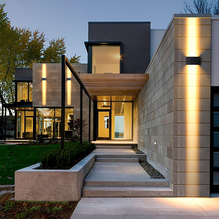 Outdoor LED Wall Lamp - Two-Way Luminous Exterior Light for Courtyard, Balcony