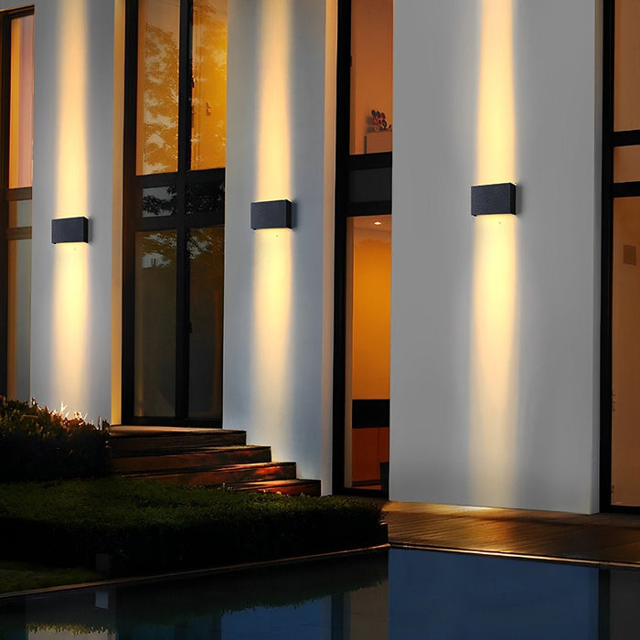 Outdoor LED Wall Lamp - Two-Way Luminous Exterior Light for Courtyard, Balcony