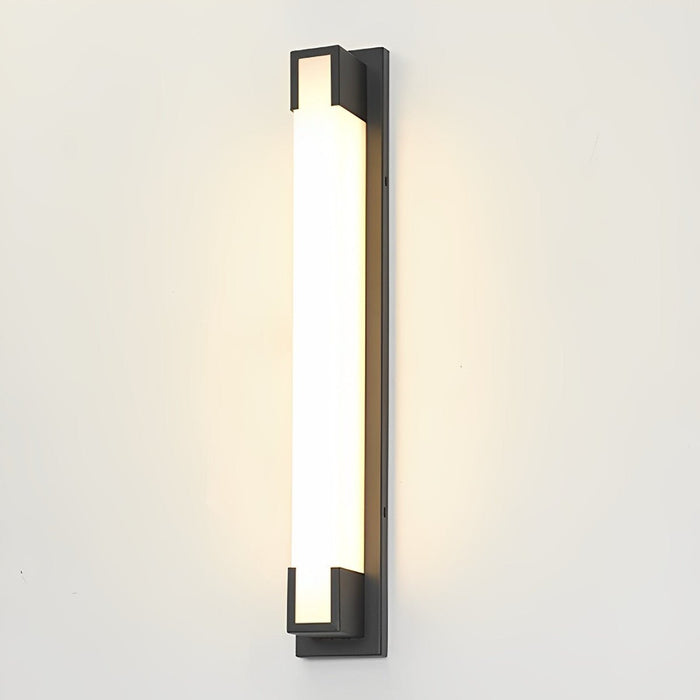 Modern Linear LED Outdoor Wall Sconce, IP65 Waterproof, Stainless Steel, Courtyard/Patio/Balcony Lighting