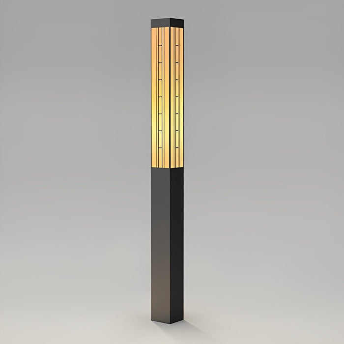Outdoor Post Light, Vintage Pathway Bollard Lamp, Waterproof LED Street Light for Garden/Driveway/Yard