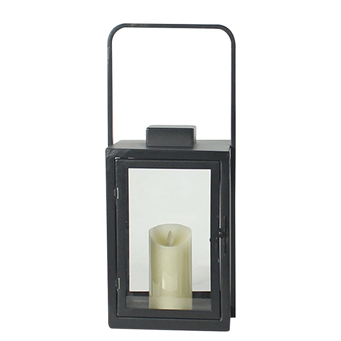 Glass Candle Holder DC 5V LED Black Modern Portable Outdoor Floor Llights