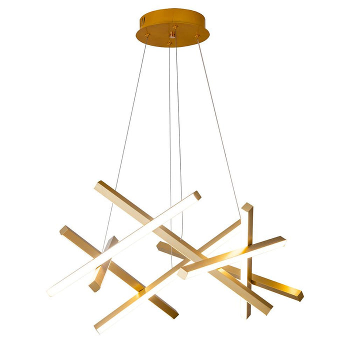 Modern LED Sputnik Stick Chandelier White Kitchen Dining Room Lighting