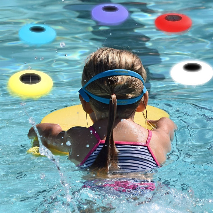Solar Floating Pool Light, RGB Color Changing, Waterproof Outdoor Pond Accent