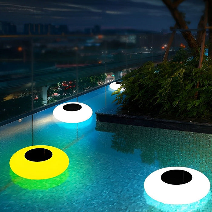 Solar Floating Pool Light, RGB Color Changing, Waterproof Outdoor Pond Accent