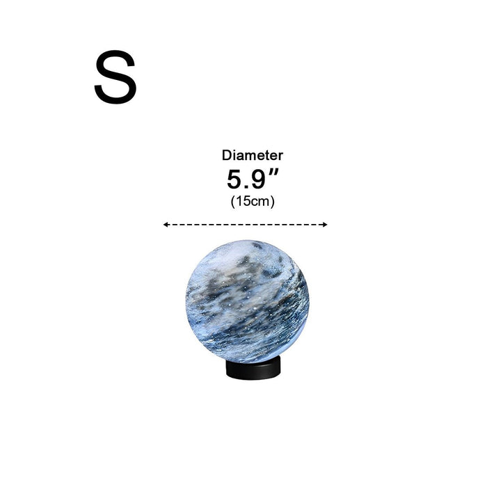 Solar Powered Round Planetary Post Cap Lights, Waterproof LED for Fence/Deck/Patio