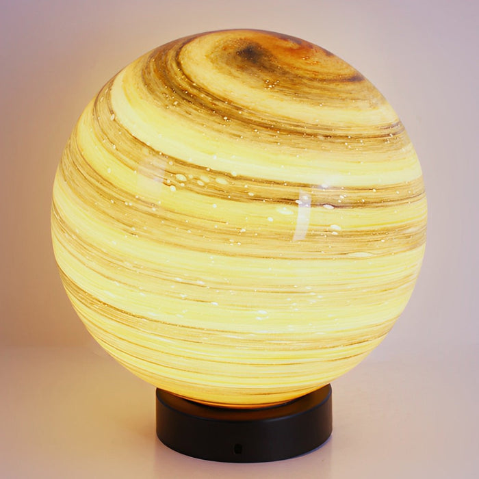 Solar Powered Round Planetary Post Cap Lights, Waterproof LED for Fence/Deck/Patio