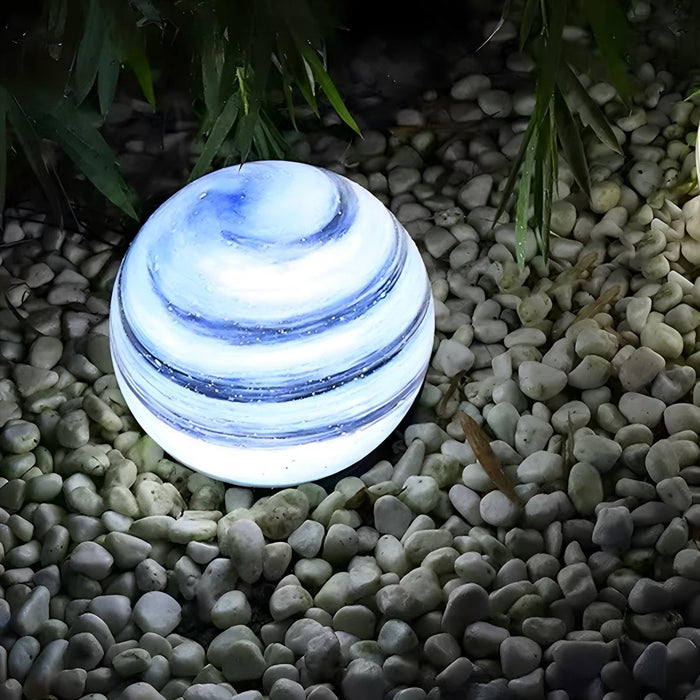 Solar Powered Round Planetary Post Cap Lights, Waterproof LED for Fence/Deck/Patio