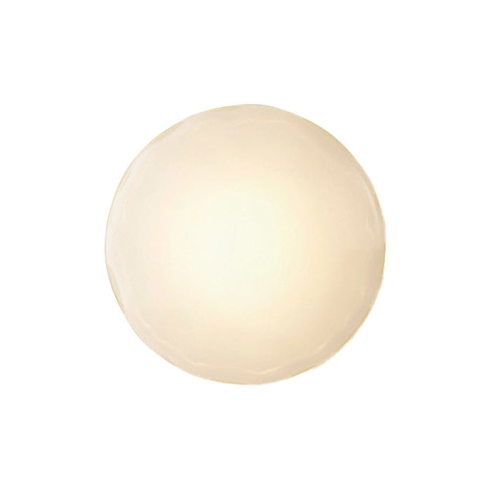 Round Glass Shell Design Background Wall Bedroom Bedside Wall Lamp Study Ceiling Lights