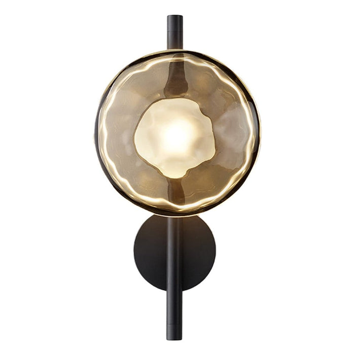 Round Glass Shell Design Background Wall Bedroom Bedside Wall Lamp Study Ceiling Lights